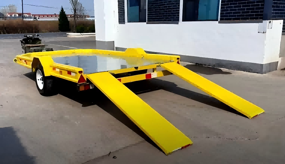 Enkelassige dieplader van 1,5 ton
